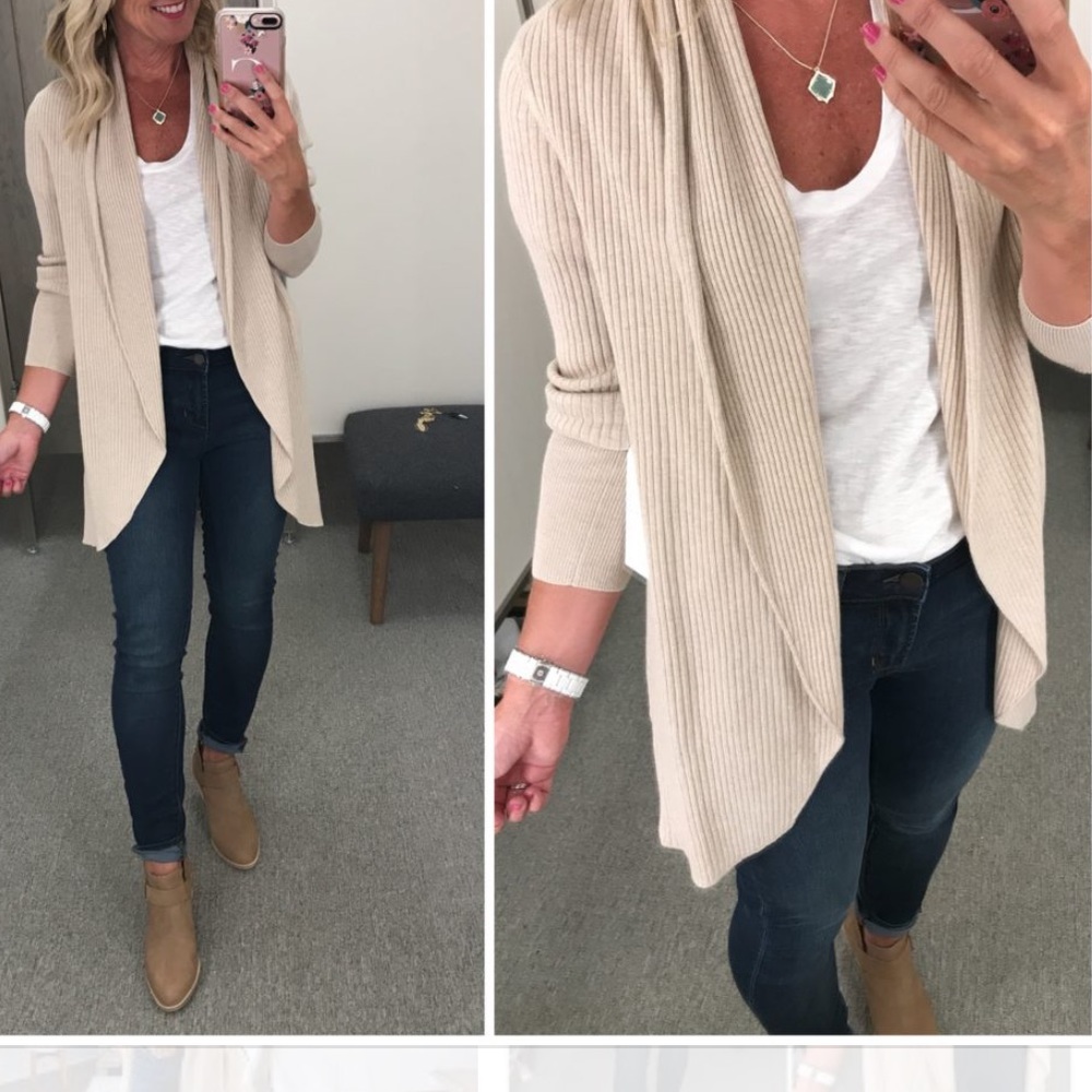 Leith Ribbed Shawl Cocoon Sweater